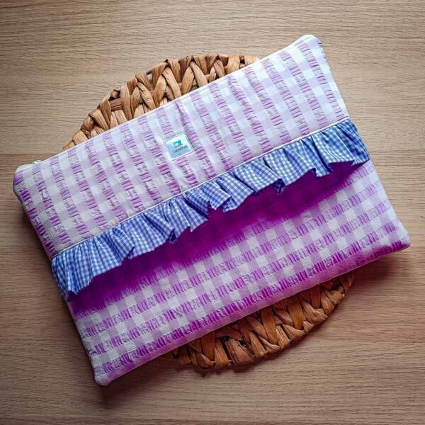 Funda para portátil acolchada con cremallera – Diseño único hecho a mano
