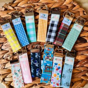 Llavero de tela estampada – Modelos variados